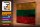 Holzschild Flagge Litauen 40x30cm Flag of Lithuania Rost