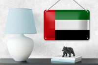 Blechschild Flagge Vereinigten Arabischen Emirate 18x12cm Dekoration