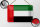 Blechschild Flagge Vereinigten Arabischen Emirate 18x12cm Dekoration