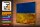 Holzschild Flagge Ukraine 40x30cm Flag of Ukraine Rost