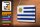 Blechschild Flagge Uruguays 18x12cm Flag of Uruguay Dekoration