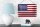Blechschild Flagge Vereinigte Staaten 18x12cm United States Dekoration