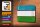 Blechschild Flagge Usbekistans 18x12cm Flag of Uzbekistan Dekoration