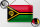 Blechschild Flagge Vanuatus 18x12cm Flag of Vanuatu Dekoration