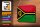 Blechschild Flagge Vanuatus 18x12cm Flag of Vanuatu Dekoration