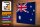Holzschild Flagge Australien 40x30cm Australia Vintage