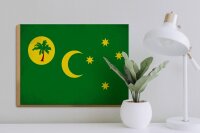 Holzschild Flagge Kokosinseln 40x30cm Cocos Island Vintage