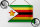 Blechschild Flagge Simbabwes 18x12cm Flag of Zimbabwe Dekoration