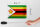 Blechschild Flagge Simbabwes 18x12cm Flag of Zimbabwe Dekoration