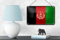 Blechschild Flagge Afghanistans 18x12cm Retro Afghanistan