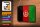Blechschild Flagge Afghanistans 18x12cm Retro Afghanistan
