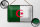 Blechschild Flagge Algerien 18x12cm Retro Flag Algeria
