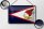 Blechschild Flagge 18x12cm Retro Flag of American Samoa