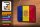 Blechschild Flagge Andorra 18x12cm Retro Flag of Andora