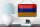 Blechschild Flagge Armenien 18x12cm Retro Flag of Armenia