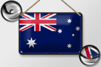 Blechschild Flagge Australien 18x12cm Retro Flag Australia
