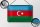 Blechschild Flagge Aserbaidschan 18x12cm Retro Azerbaijan