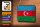 Blechschild Flagge Aserbaidschan 18x12cm Retro Azerbaijan