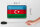 Blechschild Flagge Aserbaidschan 18x12cm Retro Azerbaijan