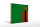 Holzschild Flagge Sambia 40x30cm Flag of Zambia Vintage