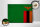 Holzschild Flagge Sambia 40x30cm Flag of Zambia Vintage