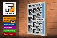 Holzschild Reise 30x40cm Berlin Deutschland Hochhaus