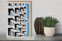 Holzschild Reise 30x40cm Berlin Deutschland Hochhaus