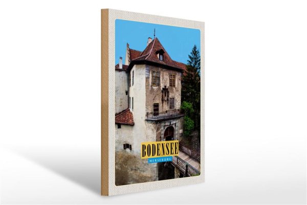 Holzschild Reise 30x40cm Bodensee Deutschland Merseburg