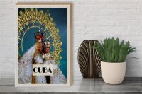 Holzschild Reise 30x40cm Cuba Karibik Königin als Statue
