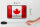 Blechschild Flagge Kanada 18x12cm Retro Flag of Canada