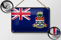 Blechschild Flagge Cayman Islands 18x12cm Retro Flag...