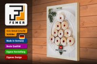 Holzschild Reise 30x40cm Schweiz Weihnachtsgebäck Marmelade