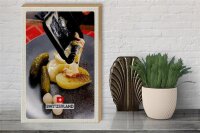Holzschild Reise 30x40cm Schweiz Raclette Europäische Gerichte