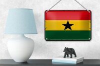 Blechschild Flagge Ghanas 18x12cm Retro Flag of Ghana Dekoration