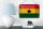 Blechschild Flagge Ghanas 18x12cm Retro Flag of Ghana Dekoration
