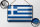 Blechschild Flagge Griechenlands 18x12cm Retro Flag Greece Dekoration