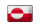 Blechschild Flagge Grönlands 18x12cm Retro Flag Greenland Dekoration
