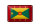 Blechschild Flagge Grenadas 18x12cm Retro Flag of Grenada Dekoration