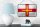 Blechschild Flagge Guernseys 18x12cm Retro Flag of Guernsey Dekoration