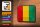 Blechschild Flagge Guineas 18x12cm Retro Flag of Guinea Dekoration