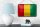 Blechschild Flagge Guineas 18x12cm Retro Flag of Guinea Dekoration