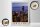 Holzschild Reise 30x40cm Chicago Amerika USA Hochhaus Abend