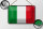 Blechschild Flagge Italiens 18x12cm Retro Flag of Italy Dekoration