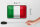 Blechschild Flagge Italiens 18x12cm Retro Flag of Italy Dekoration