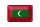Blechschild Flagge Malediven 18x12cm Retro Flag Maldives Dekoration