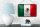 Blechschild Flagge Mexikos 18x12cm Retro Flag of Mexico Dekoration