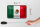Blechschild Flagge Mexikos 18x12cm Retro Flag of Mexico Dekoration