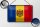 Blechschild Flagge Moldau 18x12cm Retro Flag of Moldova Dekoration