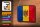 Blechschild Flagge Moldau 18x12cm Retro Flag of Moldova Dekoration