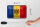 Blechschild Flagge Moldau 18x12cm Retro Flag of Moldova Dekoration